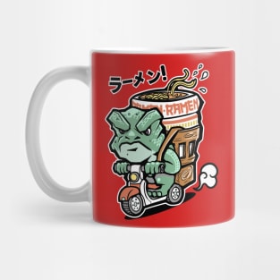 Ramen Delivery Frog Mug